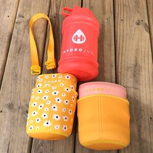 HydroJug Pro Jug Water Bottle 2.2L with Two Sleeves and Strap